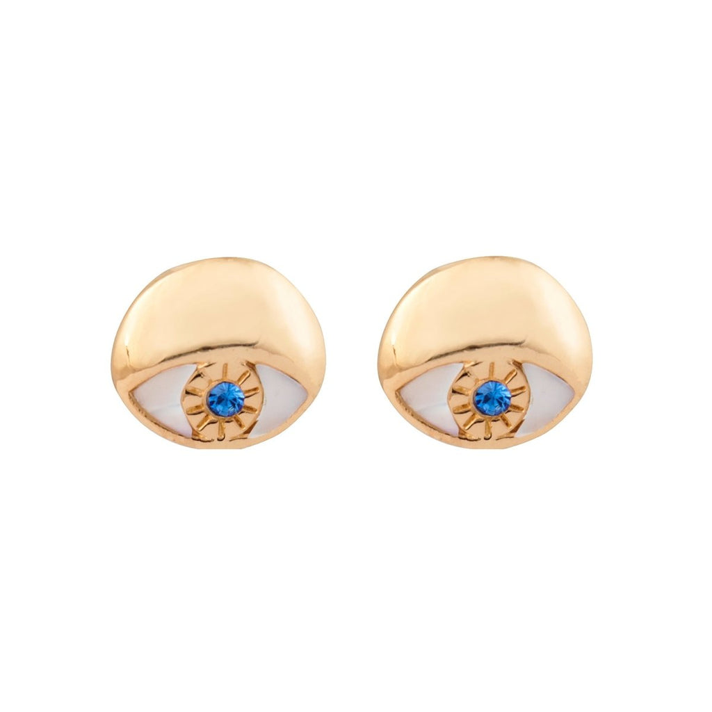 ADELE EYE STUDS - ARETES - Malandra Jewelry - CA112