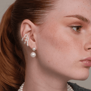ALLURE PEARL DOTS EARRINGS - ARETES - Malandra Jewelry - TA2088