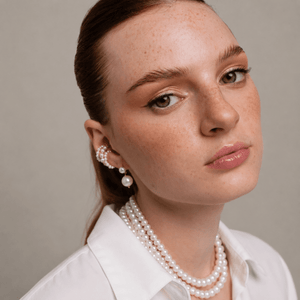 ALLURE PEARL DOTS EARRINGS - ARETES - Malandra Jewelry - TA2088