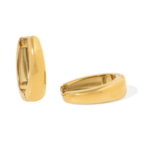 ALLURE SMALL FOLD HOOPS - ARETES - Malandra Jewelry - EUWA515-JDE0305017-14