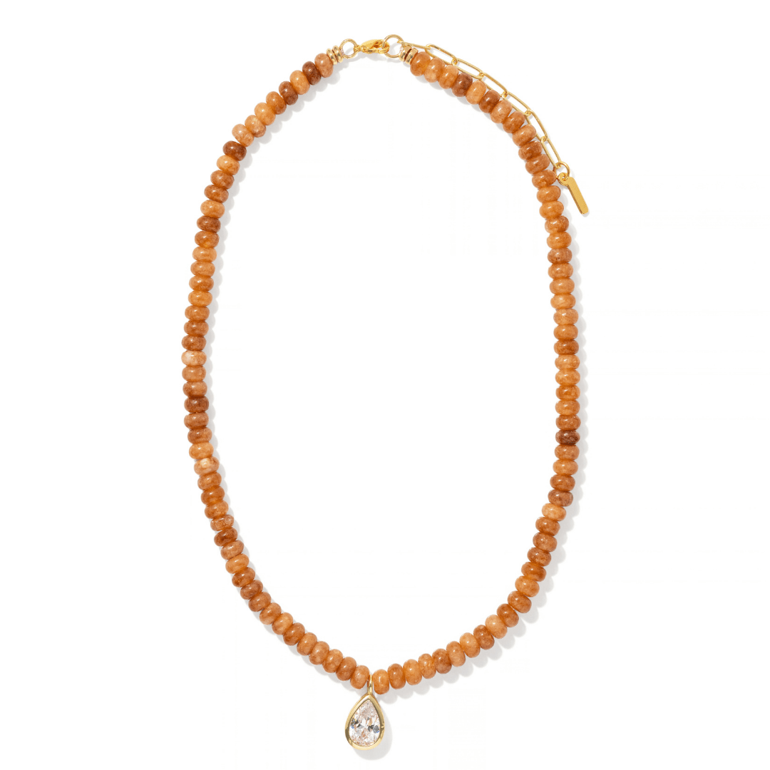 Almond Jasper Gaia Necklace - COLLARES - Malandra Jewelry - TC2701