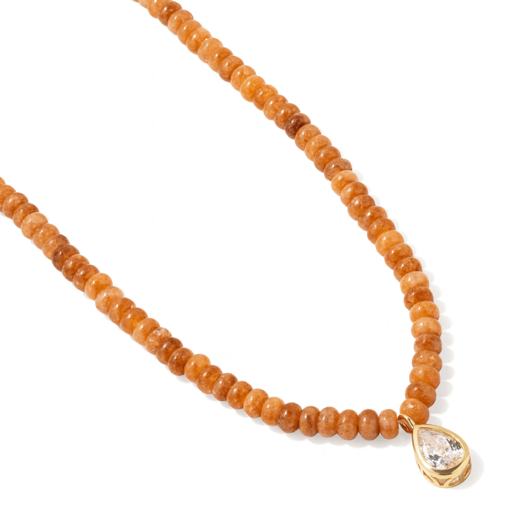 Almond Jasper Gaia Necklace - COLLARES - Malandra Jewelry - TC2701