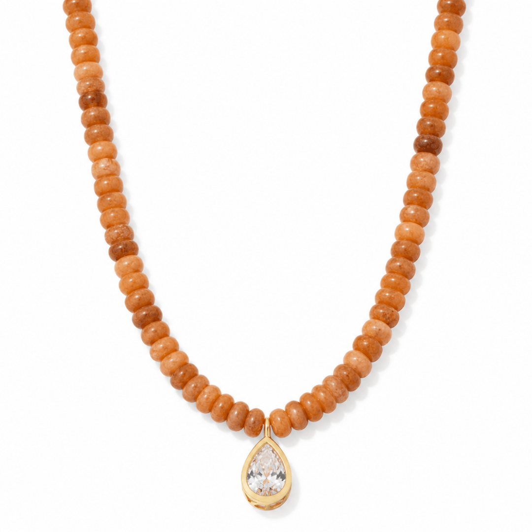 Almond Jasper Gaia Necklace - COLLARES - Malandra Jewelry - TC2701