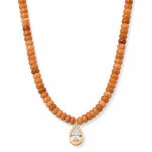 Almond Jasper Gaia Necklace - COLLARES - Malandra Jewelry - TC2701