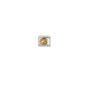 ALPHABET LOVE CHARM - DIJES - Malandra Jewelry - AD1348.G - E04142