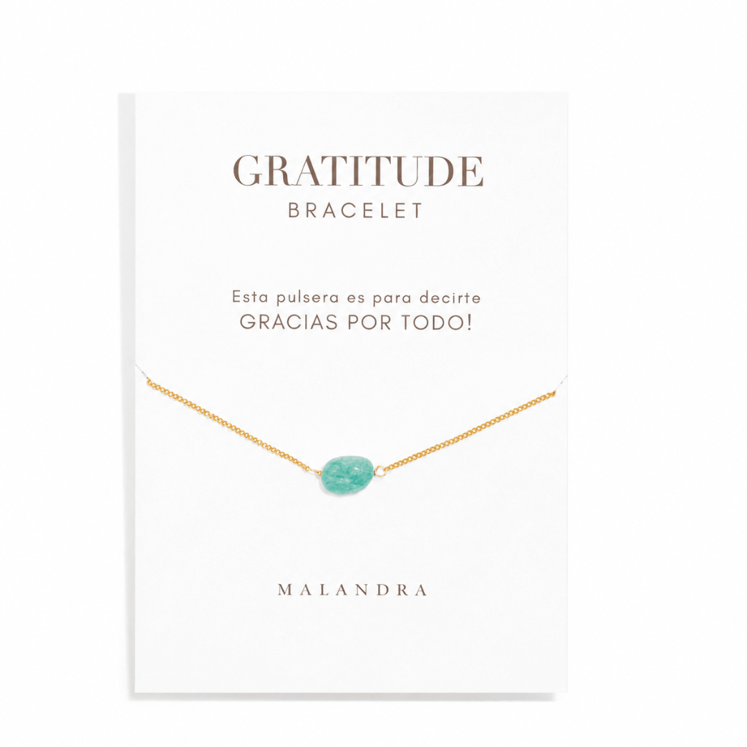 Amazonite Gratitude Bracelet - PULSERAS - Malandra Jewelry - TP1652