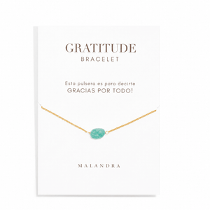 Amazonite Gratitude Bracelet - PULSERAS - Malandra Jewelry - TP1652