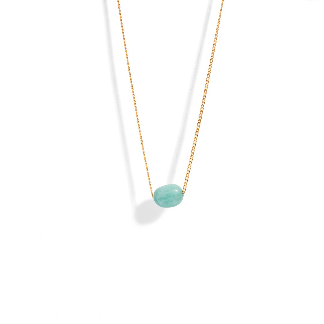 AMAZONITE GRATITUDE NECKLACE - COLLARES - Malandra Jewelry - TC1641