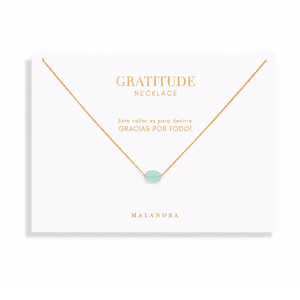 AMAZONITE GRATITUDE NECKLACE - COLLARES - Malandra Jewelry - TC1641