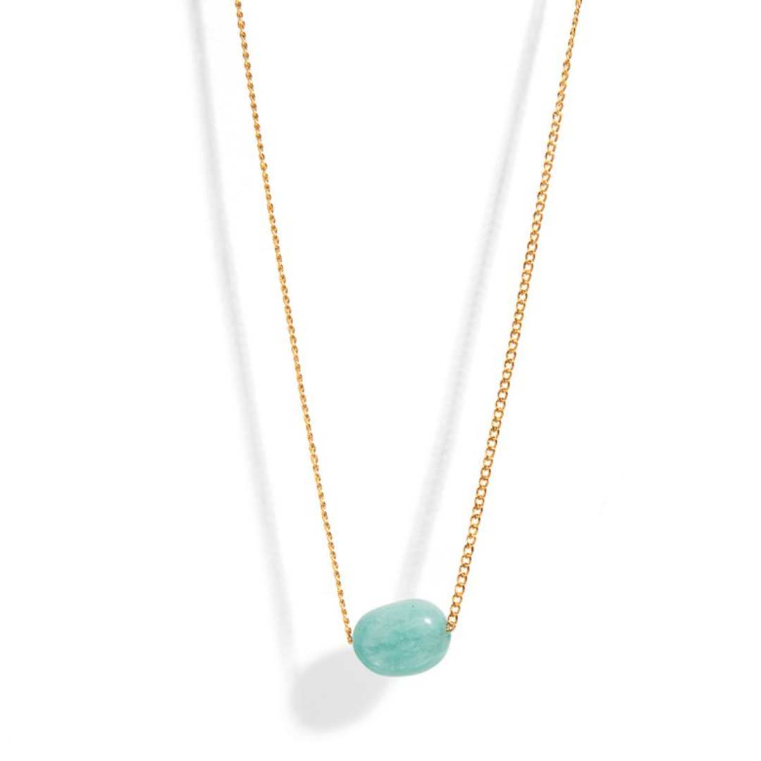 AMAZONITE GRATITUDE NECKLACE - COLLARES - Malandra Jewelry - TC1641