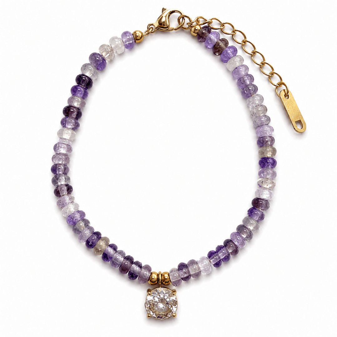 Amethyst Oval Bracelet - PULSERAS - Malandra Jewelry - EUWP616-JDB0306073-PU