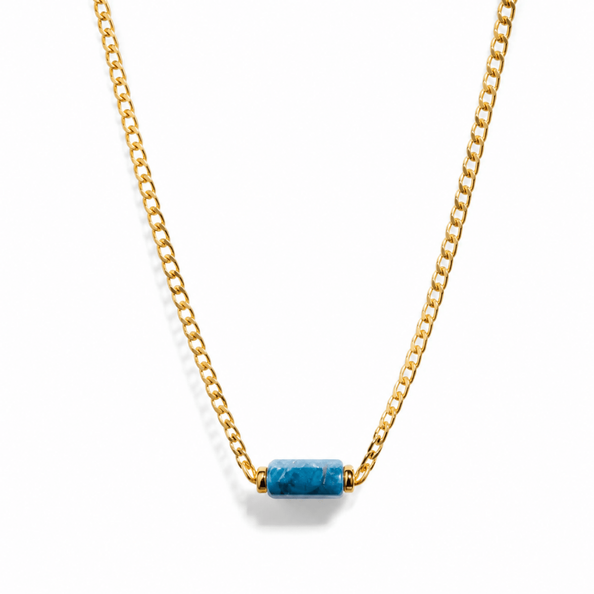 APATITE H AURA NECKLACE - COLLARES - Malandra Jewelry - TC2054