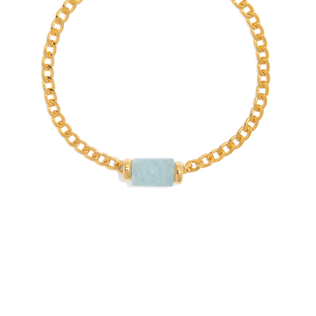 AQUAMARINE AURA BRACELET - PULSERAS - Malandra Jewelry - TP1619