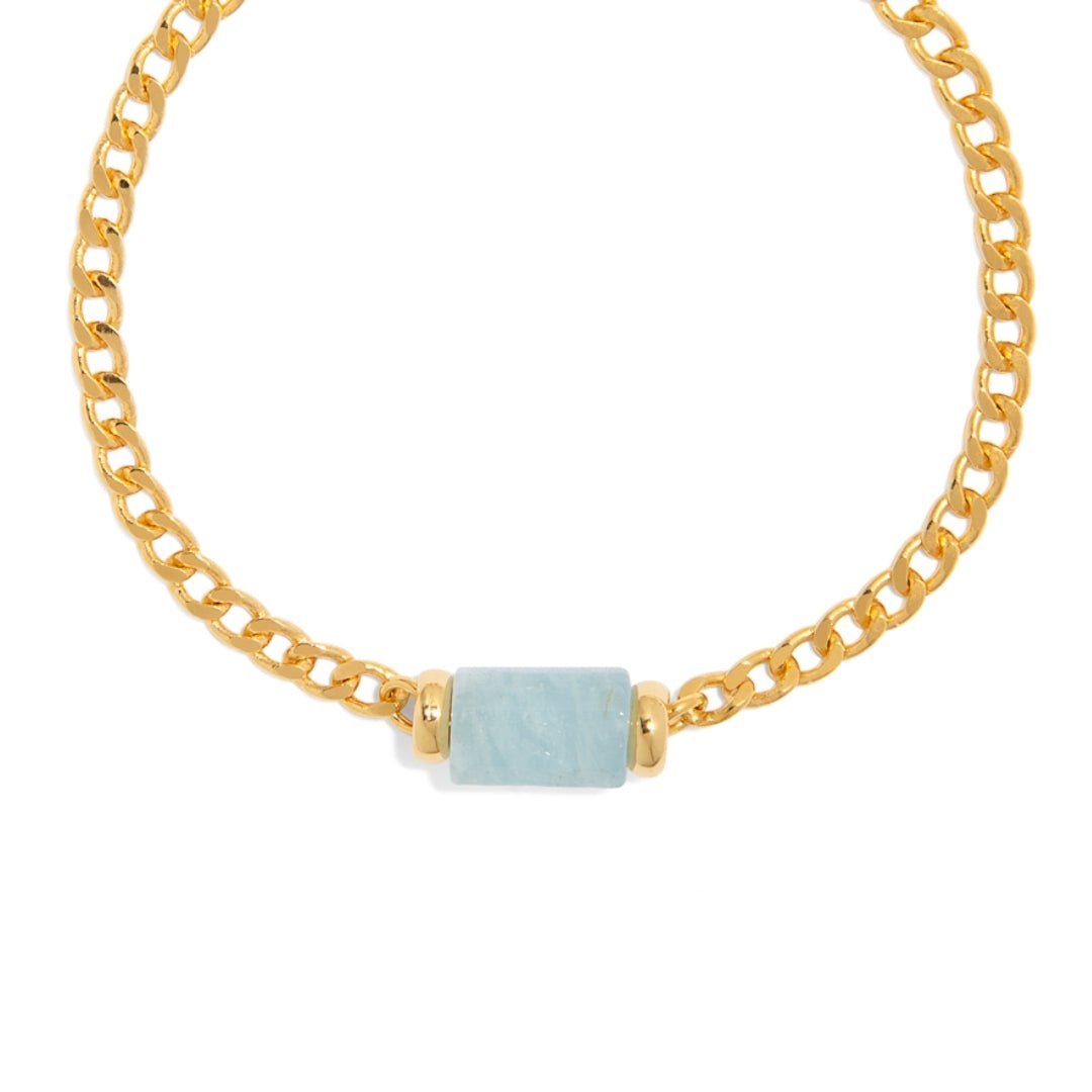AQUAMARINE AURA BRACELET - PULSERAS - Malandra Jewelry - TP1619