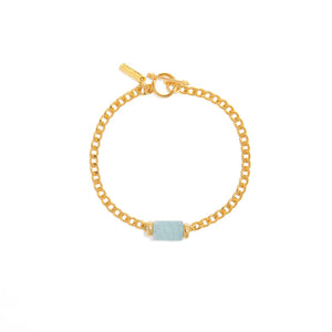 AQUAMARINE AURA BRACELET - PULSERAS - Malandra Jewelry - TP1619