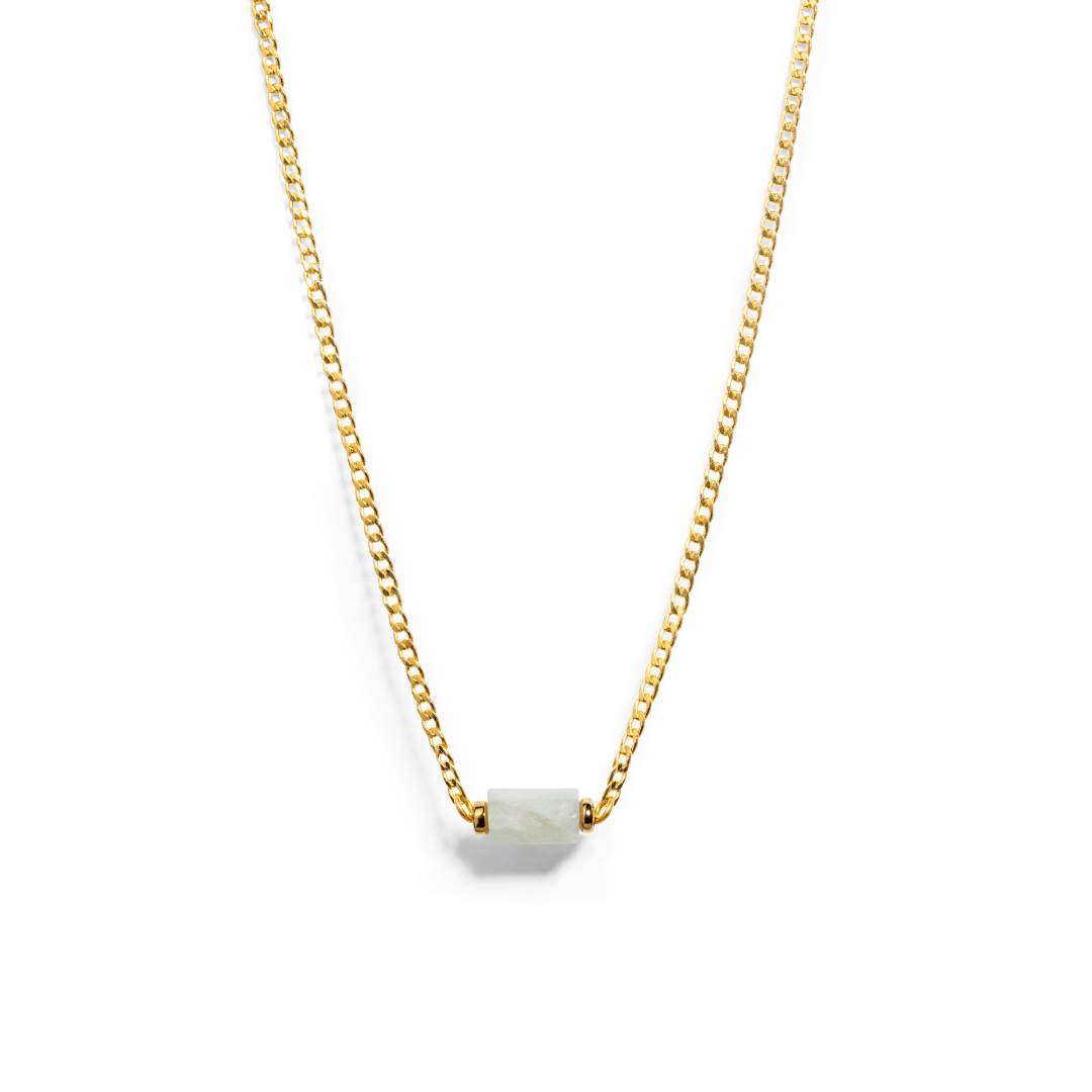 AQUAMARINE AURA NECKLACE - COLLARES - Malandra Jewelry - TC1183