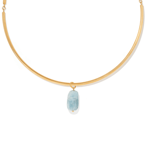Aquamarine Gaia Choker - COLLARES - Malandra Jewelry - TC2567
