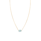 AQUAMARINE GLOW GRATITUDE NECKLACE - COLLARES - Malandra Jewelry - TC2200
