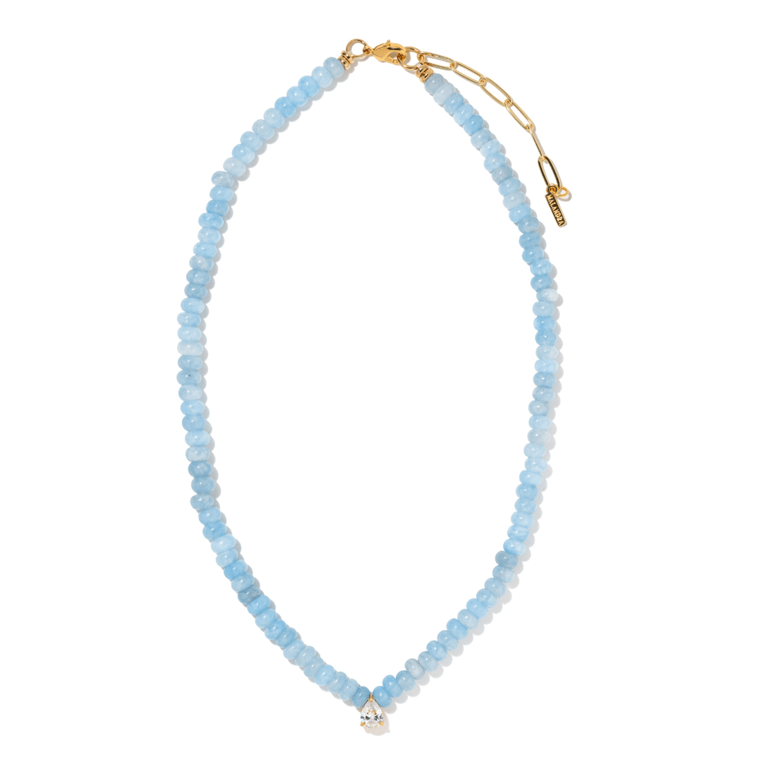 AURORA AGATE GAIA NECKLACE - COLLARES - Malandra Jewelry - LNC3