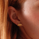 AURUM CLARITY EYE STUDS - ARETES - Malandra Jewelry - EYHA92-MODEL  6 EARRING