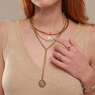 AURUM GOLD ARC CHOKER - COLLARES - Malandra Jewelry - EYHC79-MODEL  4 NECKLACE