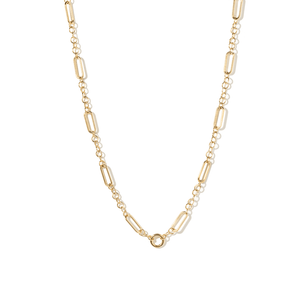 AURUM LIGHTCHAIN NECKLACE - COLLARES - Malandra Jewelry - EYHC77-MODEL  2 NECKLACE