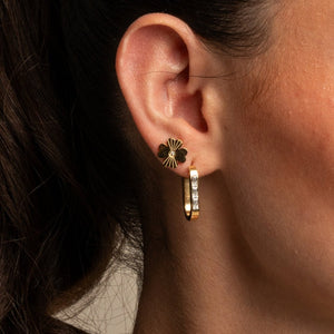 AURUM LUMEN BLOOM EARRINGS - ARETES - Malandra Jewelry - EYHA90-MODEL  4 EARRING