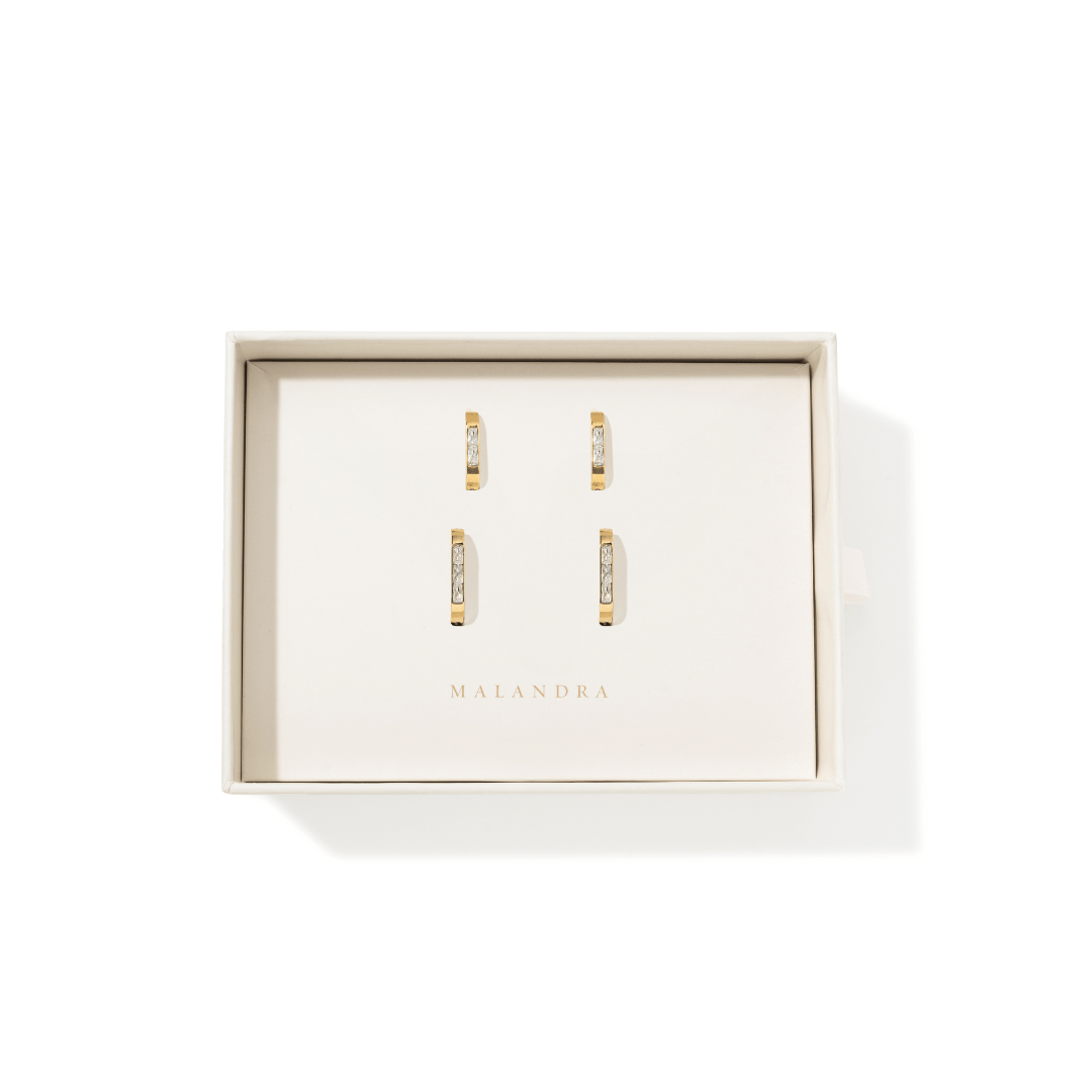 AURUM LUMEN GLOW GIFT SET - SETS DE REGALO - Malandra Jewelry - SET167 EYHA88/EYHA87