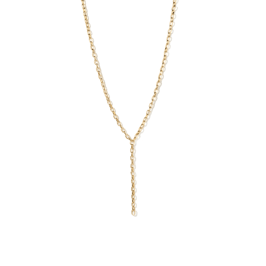 AURUM LUMEN LARIAT NECKLACE - COLLARES - Malandra Jewelry - EYHC78-MODEL  3 NECKLACE