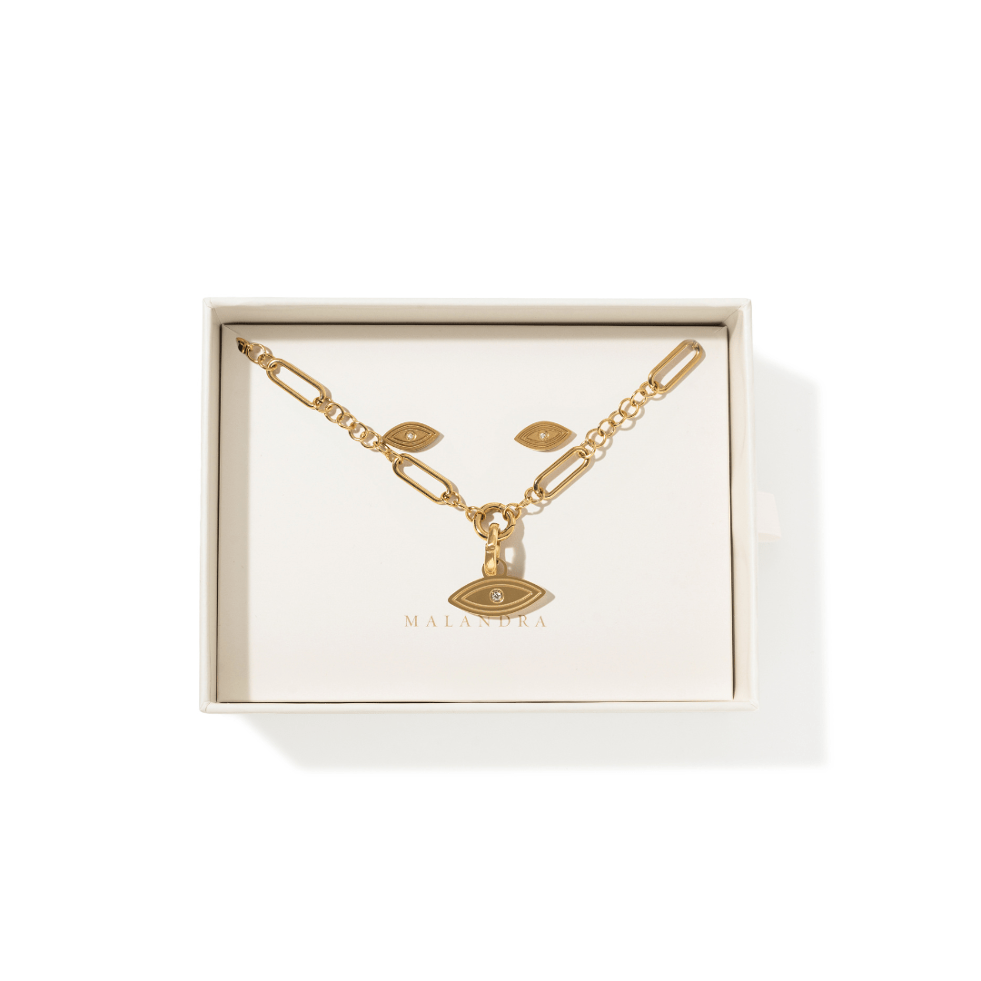 AURUM PROTECTOR EYE GIFT SET - SETS DE REGALO - Malandra Jewelry - SET164 EYHA92/EYHC77/EYHD67