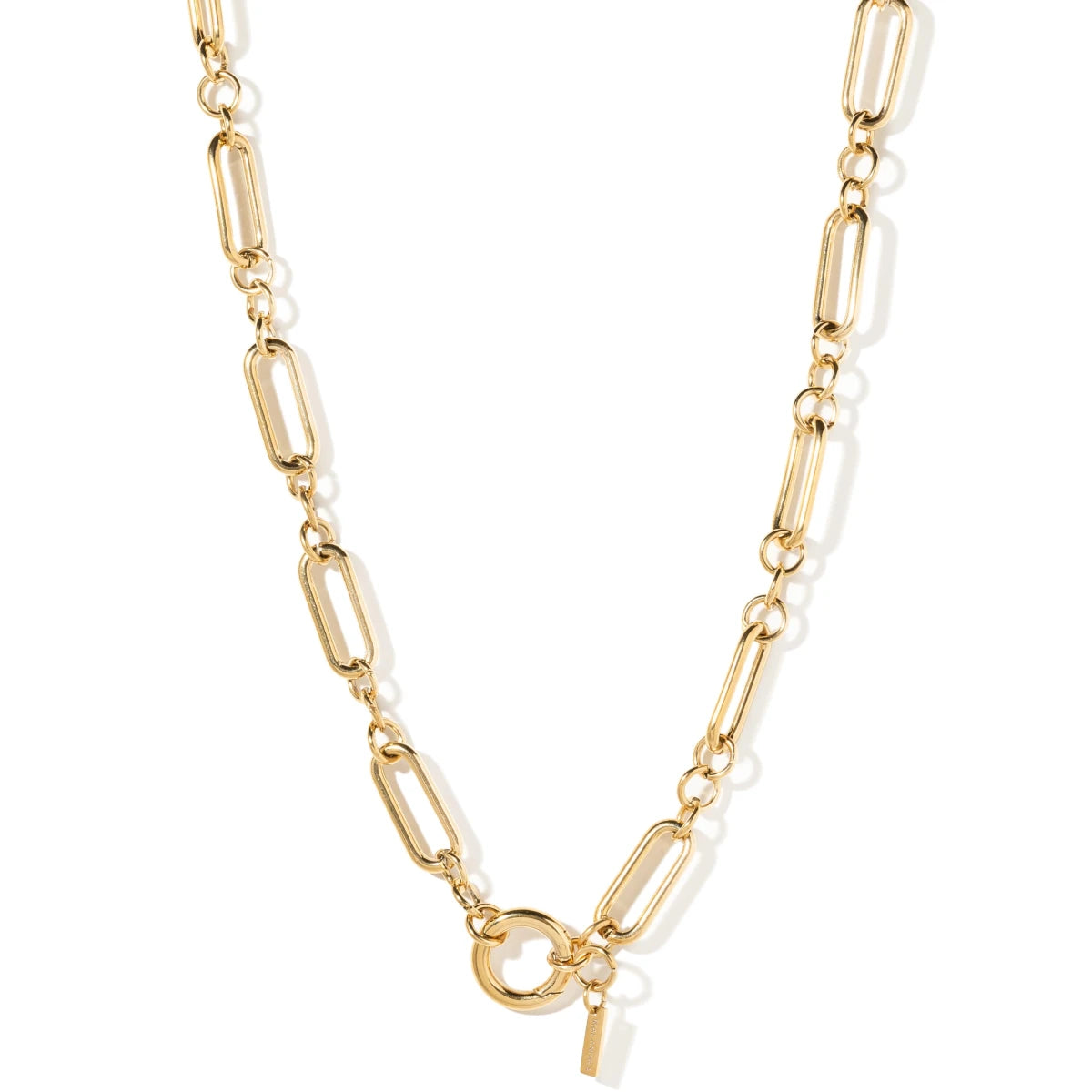 AURUM SOULCHAIN NECKLACE - COLLARES - Malandra Jewelry - EYHC76-MODEL  1 NECKLACE