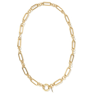 AURUM SOULCHAIN NECKLACE - COLLARES - Malandra Jewelry - EYHC76-MODEL  1 NECKLACE