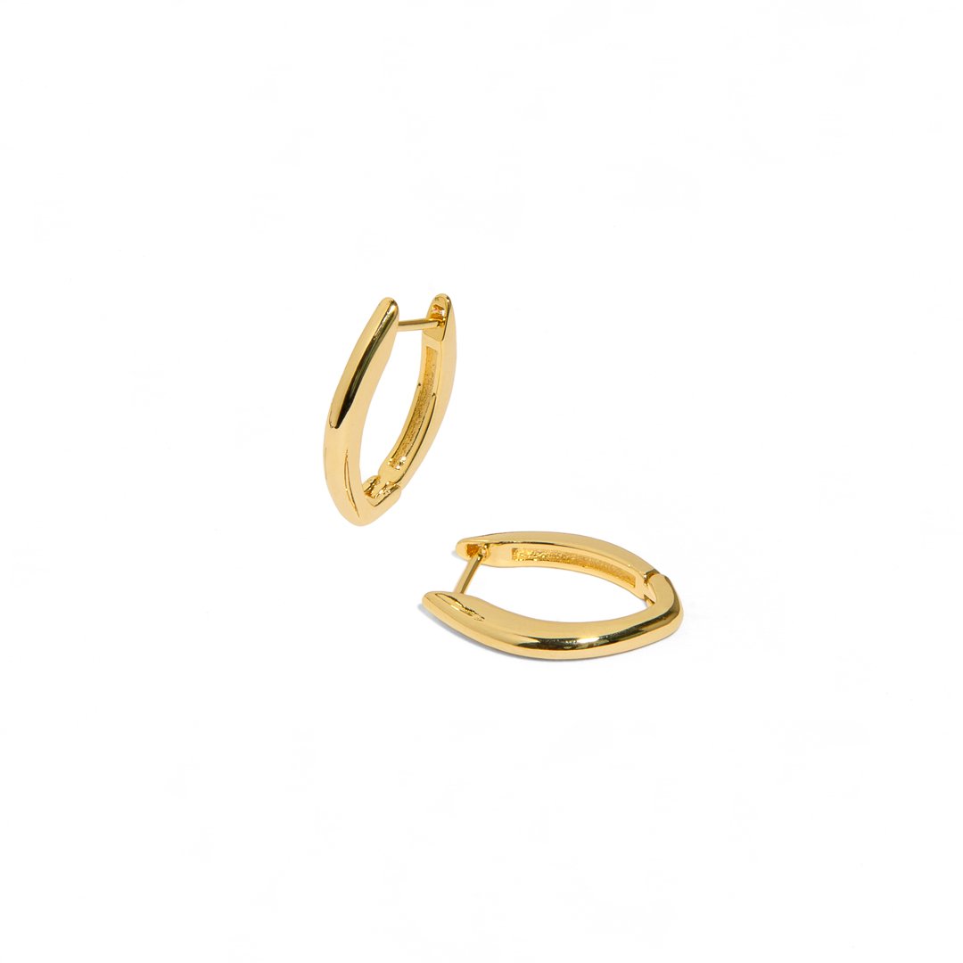 AVANT OVAL EARRINGS - ARETES - Malandra Jewelry - AA1308-ASUC05028