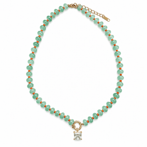 Aventurine Bar Necklace - COLLARES - Malandra Jewelry - EUWC580-JDN0106056-GN