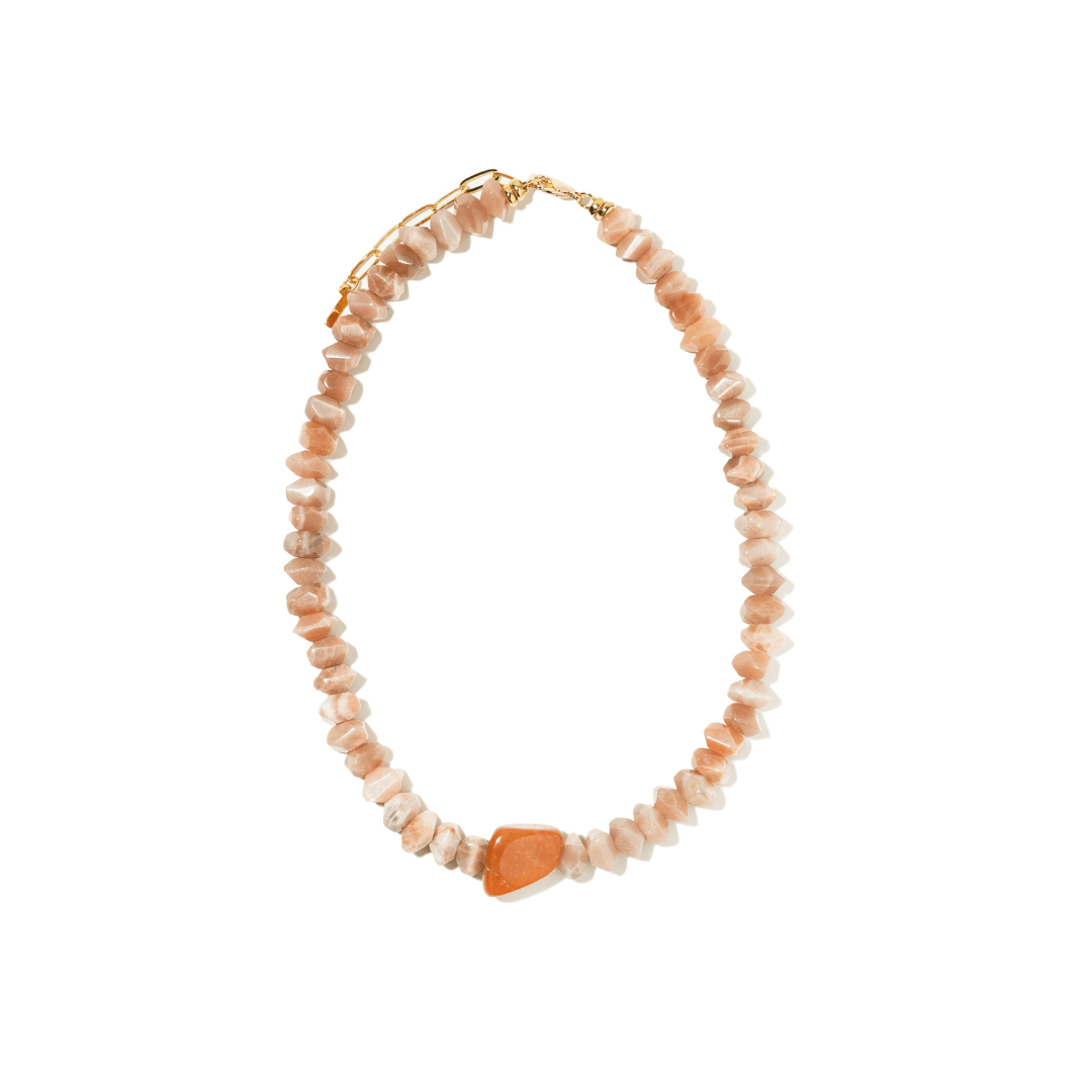 AVENTURINE MOON TERRA NECKLACE - COLLARES - Malandra Jewelry - TC2076