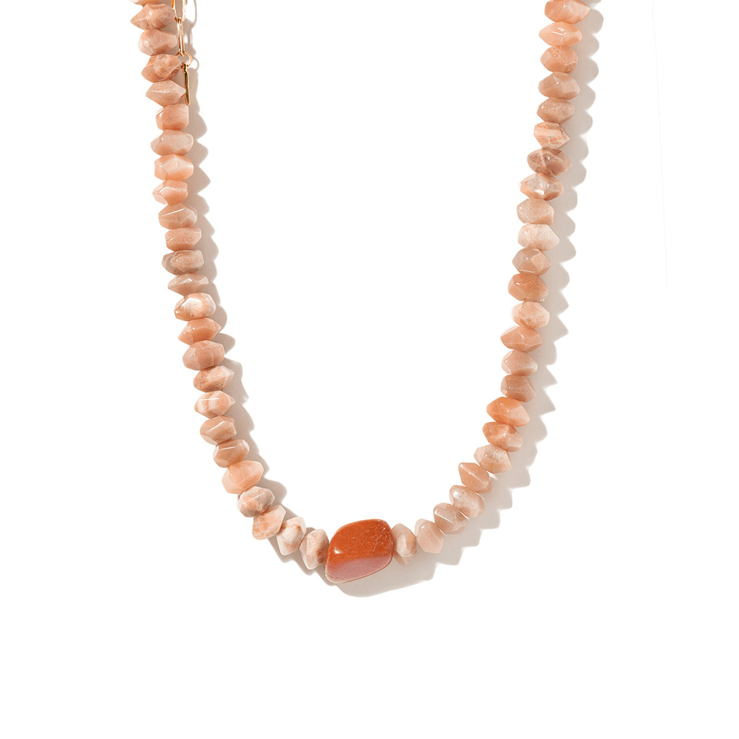 AVENTURINE MOON TERRA NECKLACE - COLLARES - Malandra Jewelry - TC2076