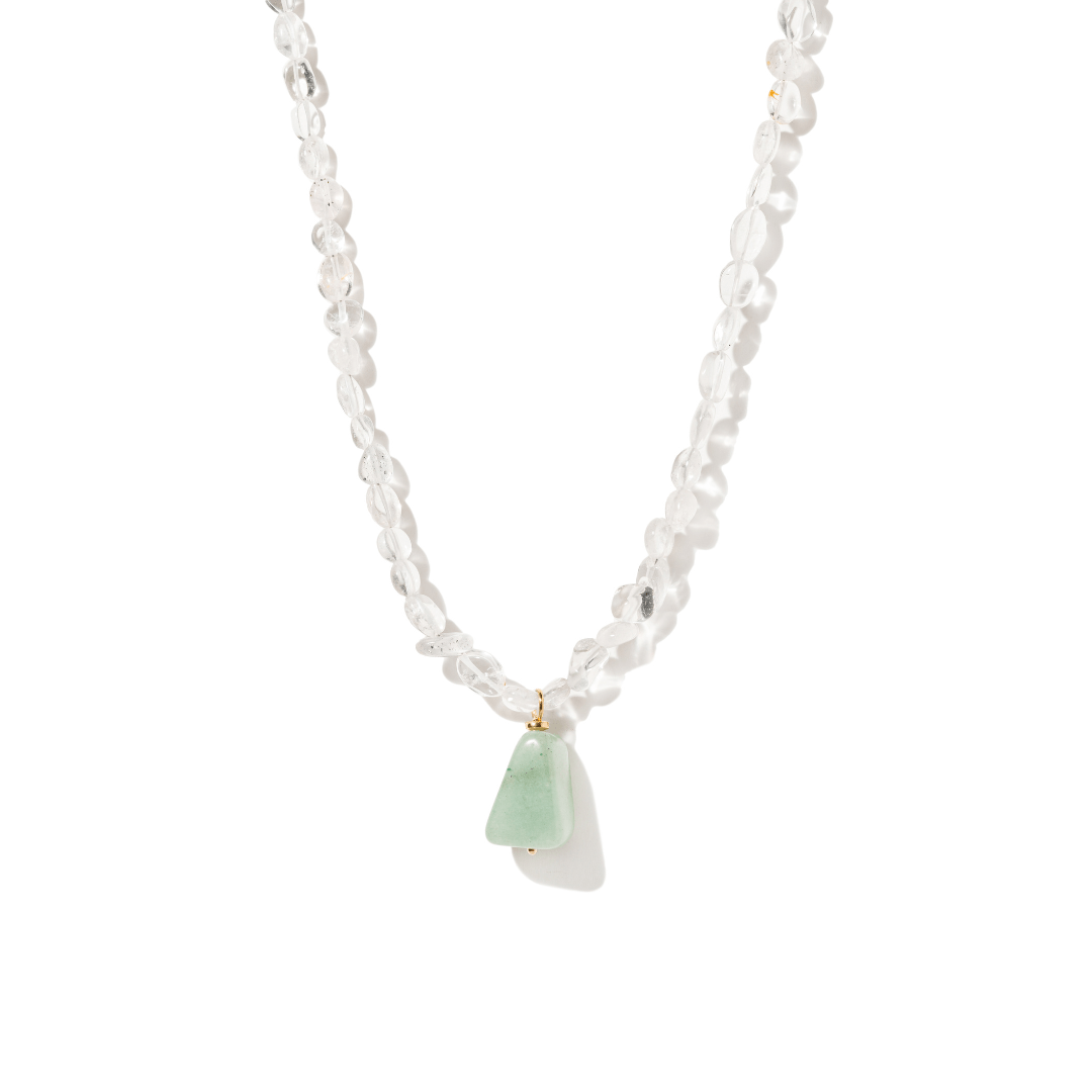 AVENTURINE QUARTZ TERRA NECKLACE - COLLARES - Malandra Jewelry - TC2071