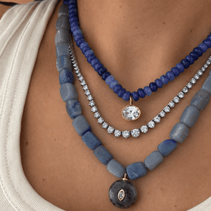 AZURE JASPER GAIA NECKLACE - COLLARES - Malandra Jewelry - TC2432