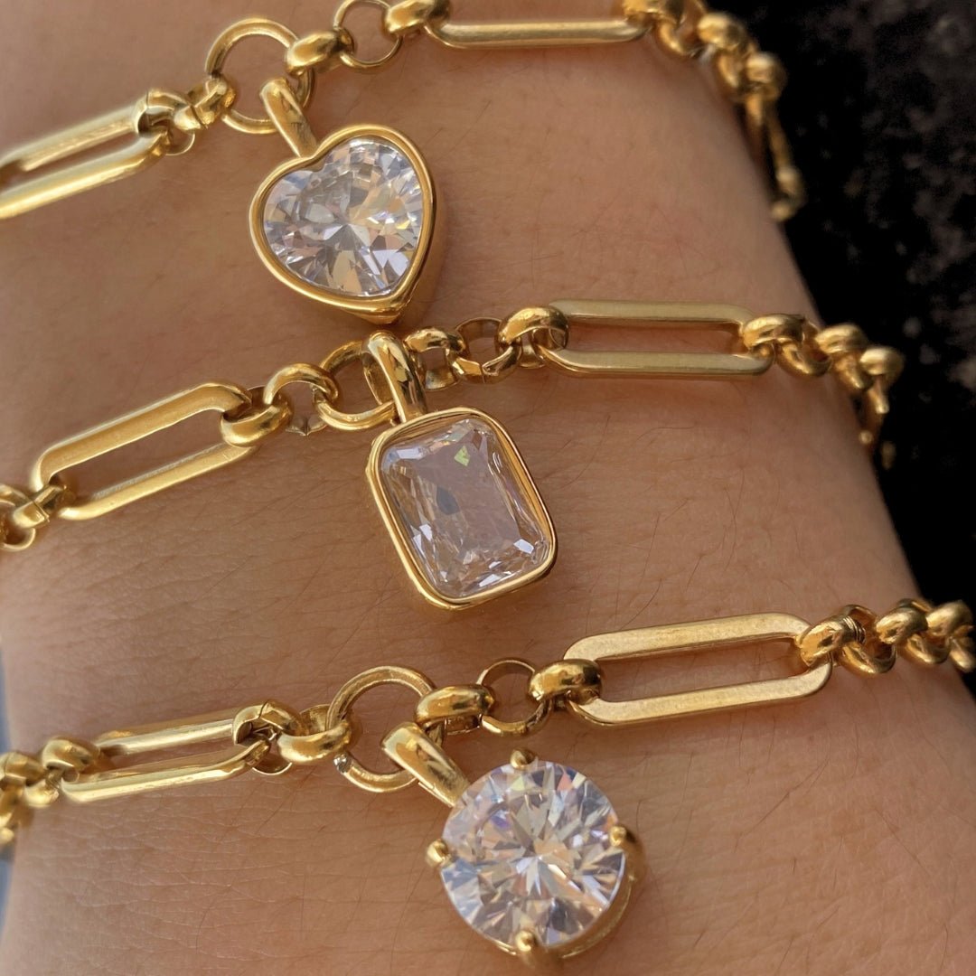 BAGUETTE LUX LINK BRACELET - PULSERAS - Malandra Jewelry - EUWP415-JDB0312201-2