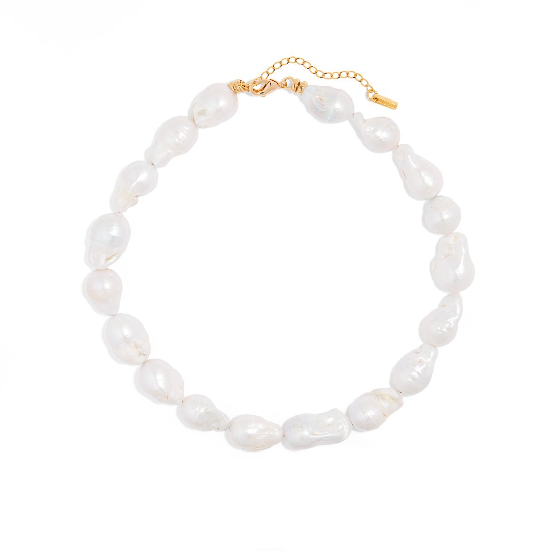 BAROQUE CHUNKY PEARL NECKLACE - COLLARES - Malandra Jewelry - TC1588