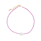 BAROQUE MAGENTA RESORT NECKLACE - COLLARES - Malandra Jewelry - TC1904