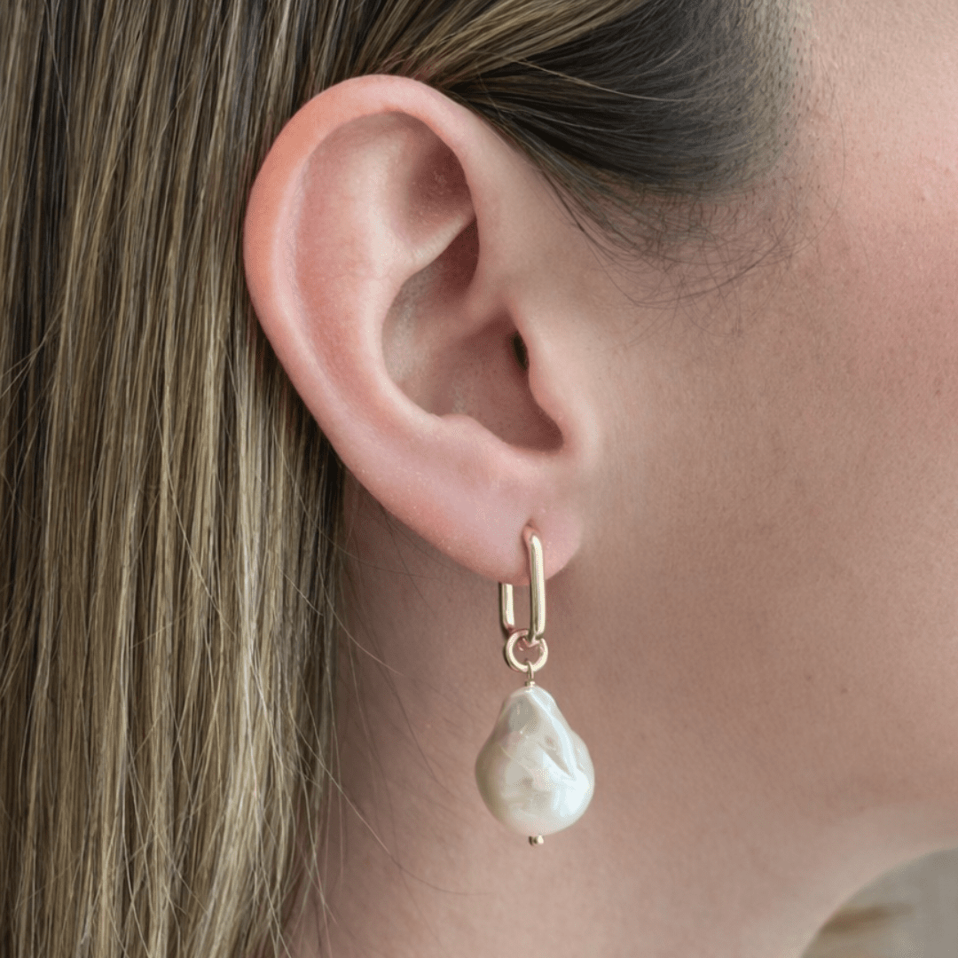 BAROQUE PEARL EARRINGS - ARETES - Malandra Jewelry - TA1794