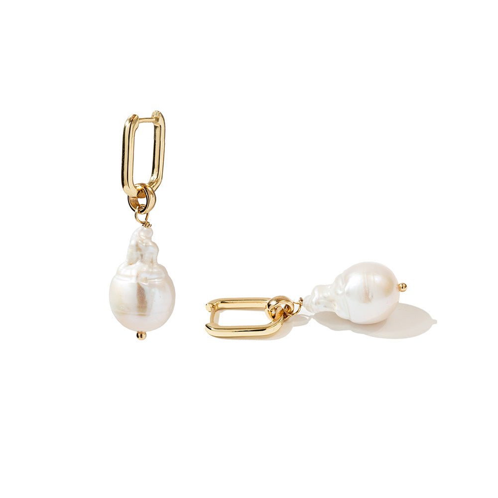BAROQUE PEARL EARRINGS - ARETES - Malandra Jewelry - TA1794