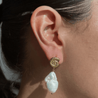 BAROQUE SHELL EARRINGS - ARETES - Malandra Jewelry - TA2030