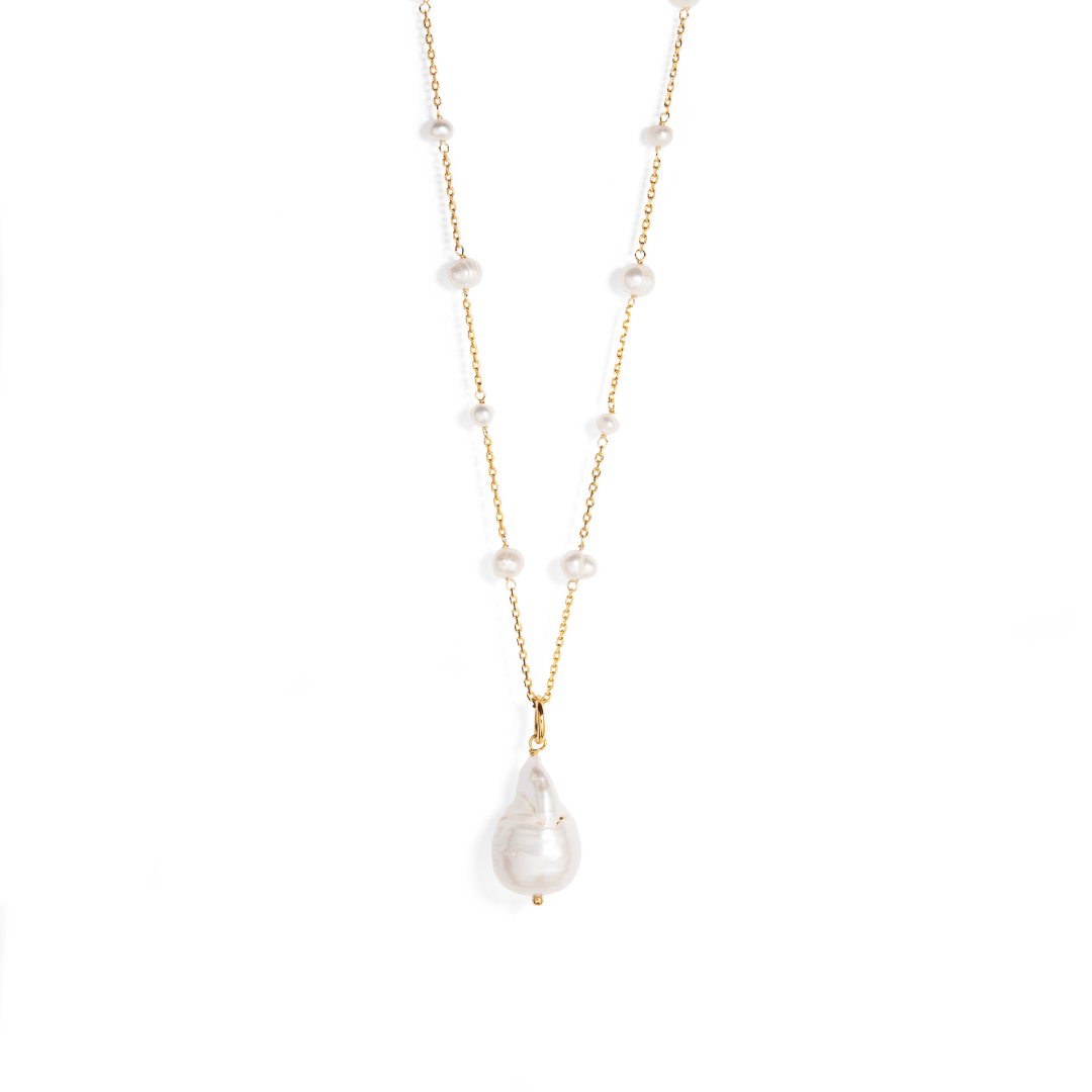 BARROCA PEARL LUXE NECKLACE - COLLARES - Malandra Jewelry - TC1927