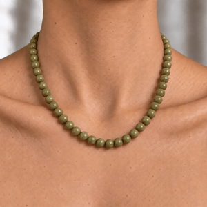 Basil Jade Terra Necklace - COLLARES - Malandra Jewelry - TC2753