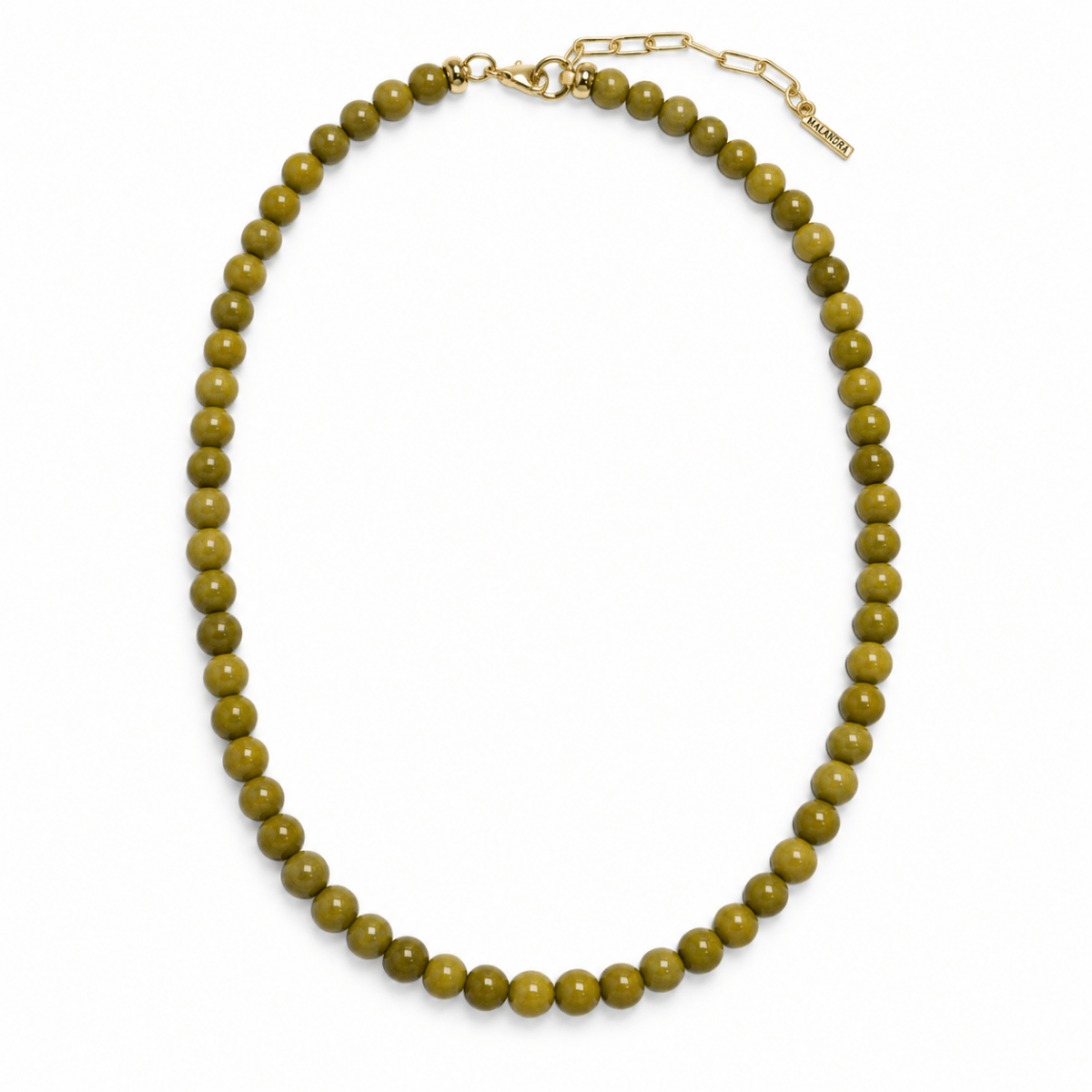 Basil Jade Terra Necklace - COLLARES - Malandra Jewelry - TC2753