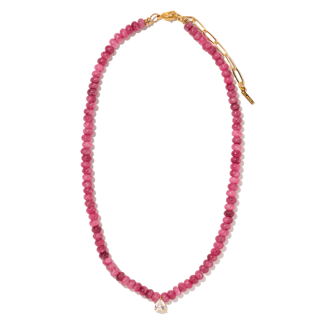 BERRY AGATE GAIA NECKLACE - COLLARES - Malandra Jewelry - LNC4