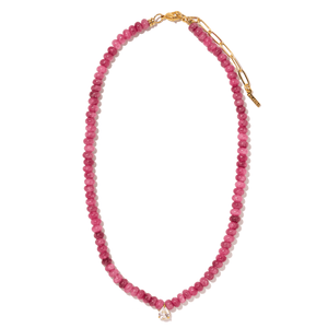 BERRY AGATE GAIA NECKLACE - COLLARES - Malandra Jewelry - LNC4