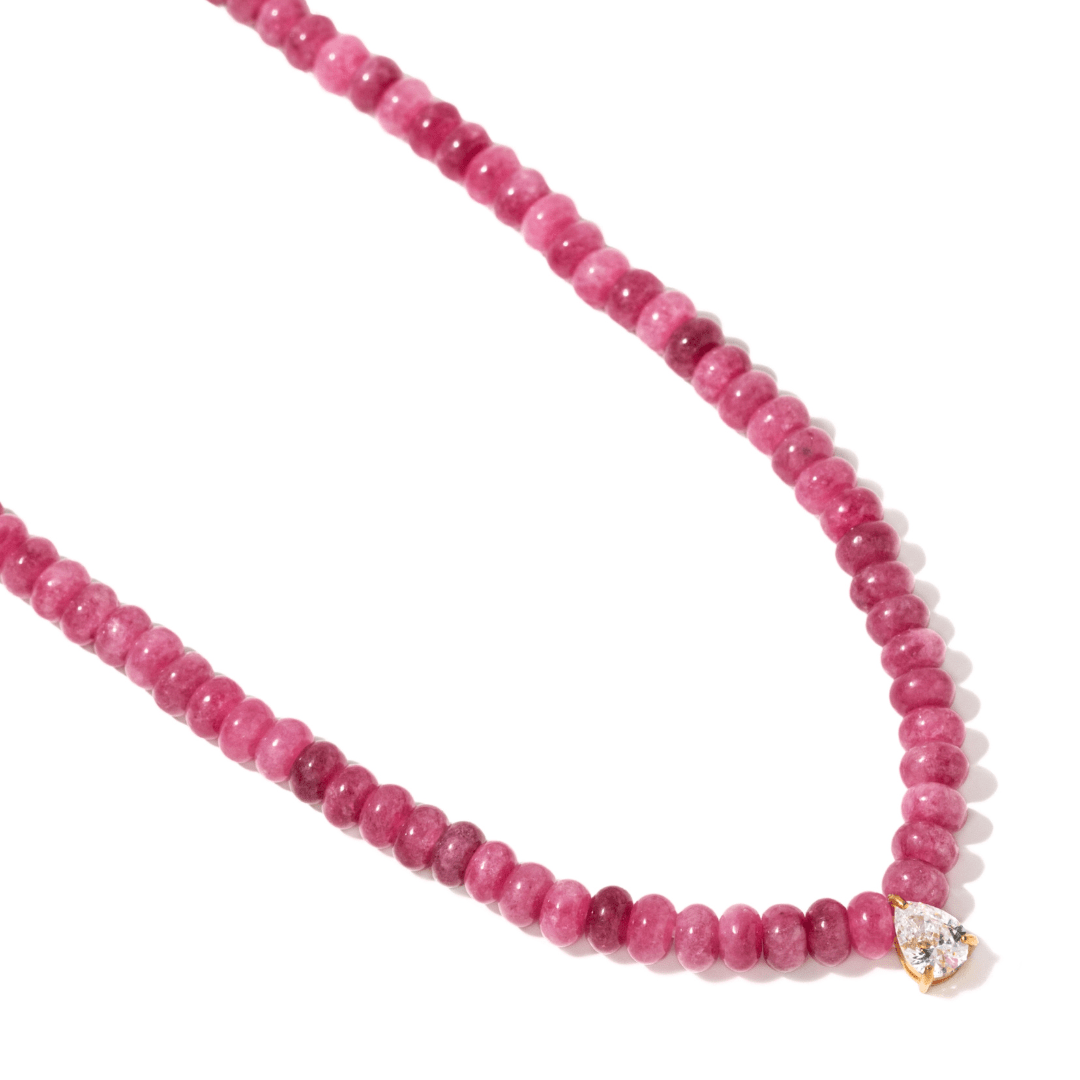 BERRY AGATE GAIA NECKLACE - COLLARES - Malandra Jewelry - LNC4